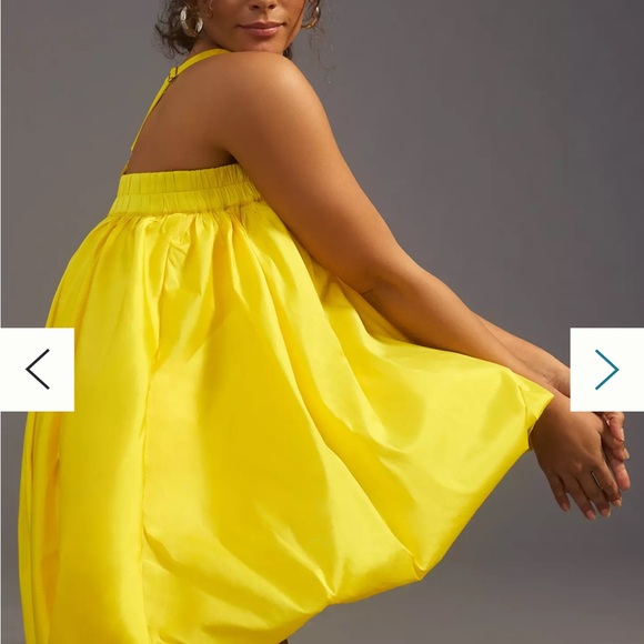 Bloni Square Neck Taffeta Bubble Dress - Picture 9 of 16